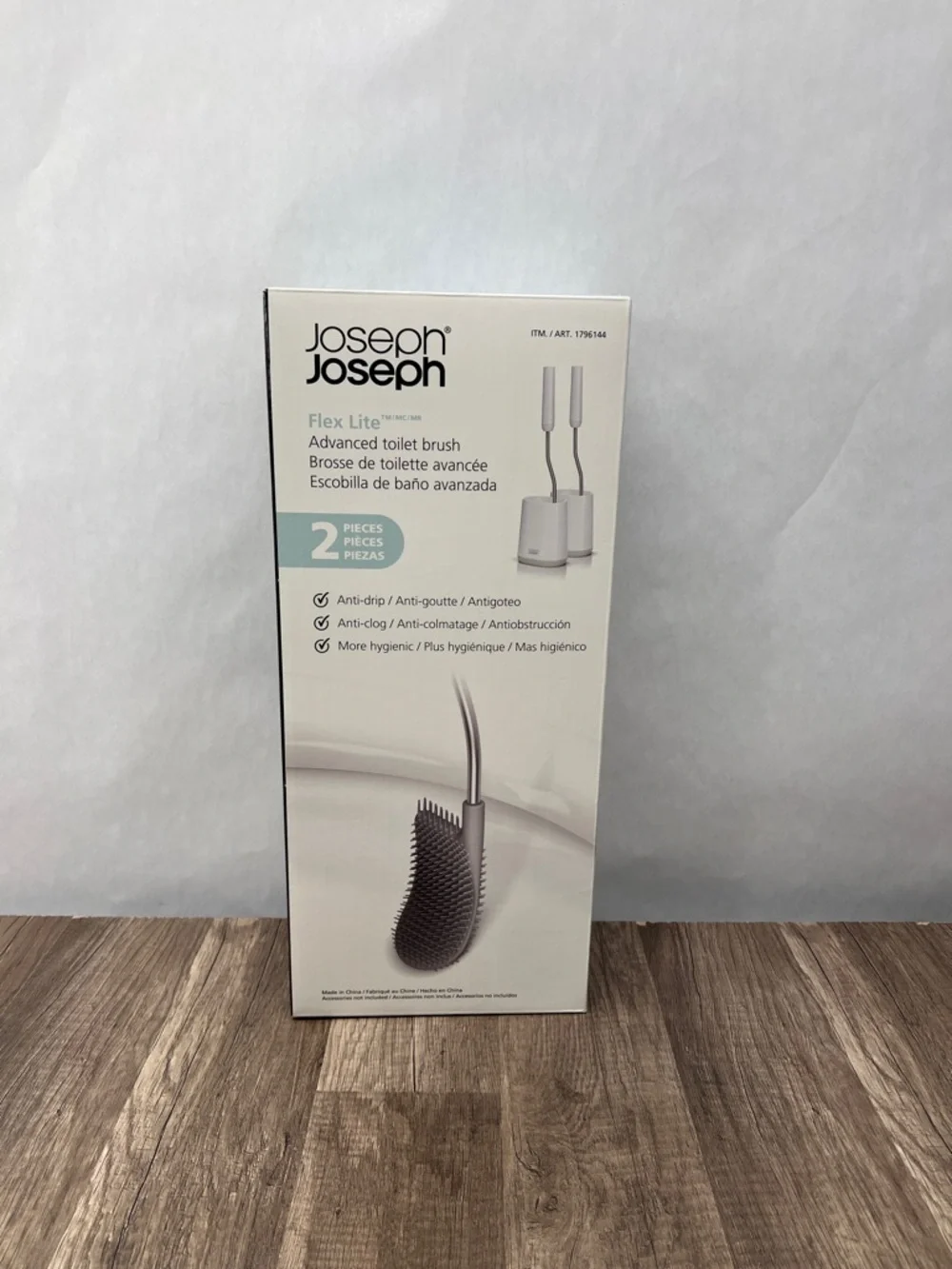 Joseph Joseph Flex Lite Advanced Toilet Brush Set - White